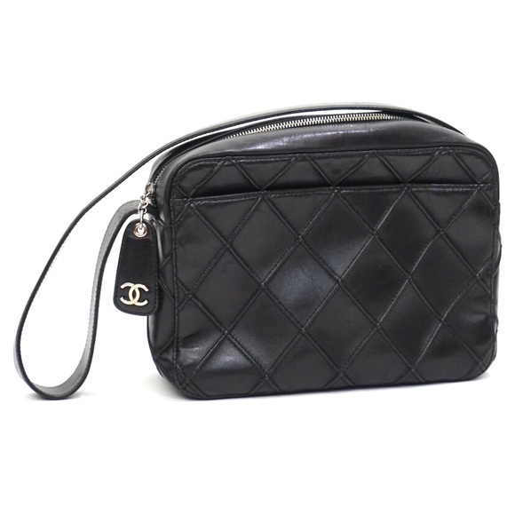 CHANEL Handbags - Chanel Black Quilted Leather Camera Shoulder Bag